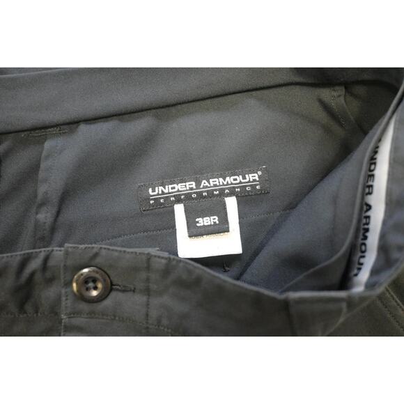 Under Armour Golf Pants Black Performance Stretch Pleated Athletic Mens 38 x 32 - Picture 6 of 9